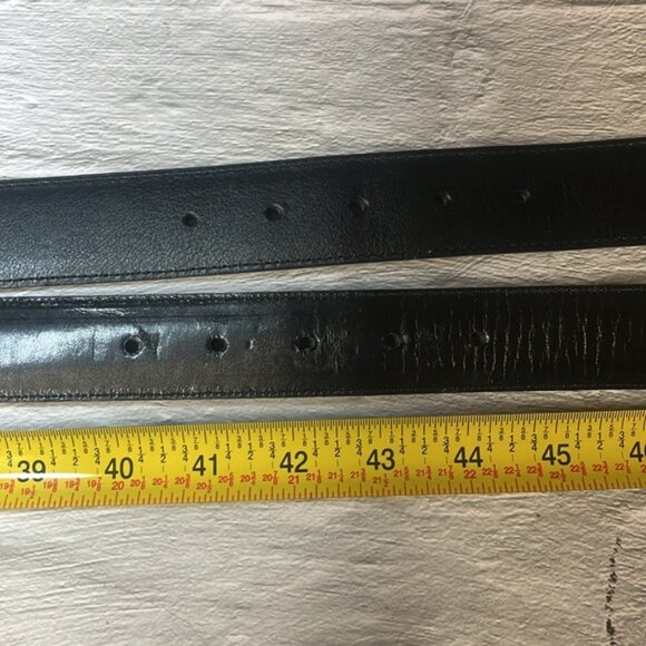 1 Black, 1 Brown Leather Belts - Set of 2 - Picture 10 of 12